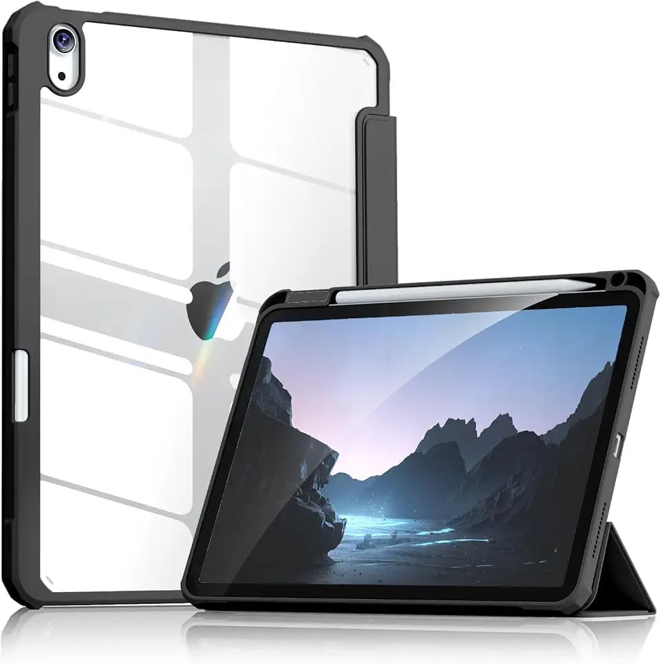 Aoub Case for iPad (A16) 11th/10th Generation 11/10.9 inch 2025/2022, Black