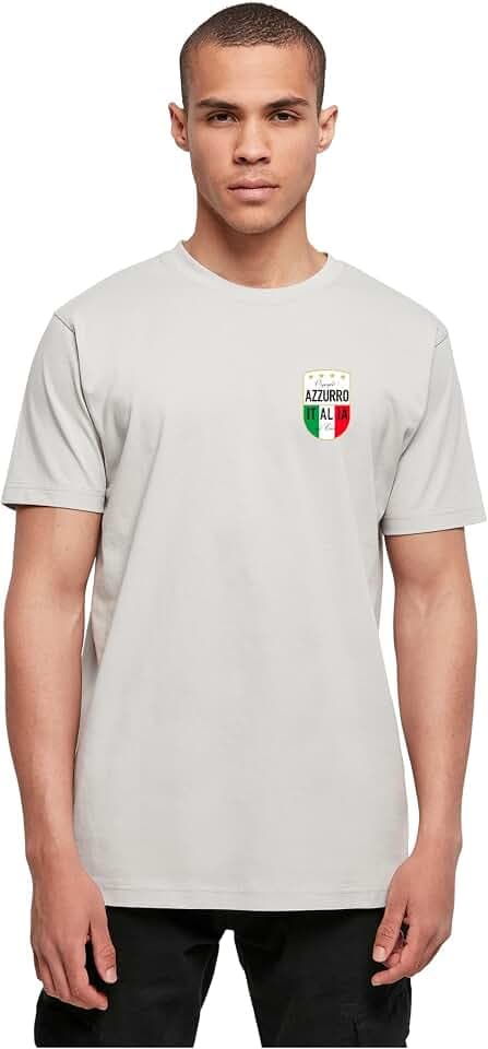 Mister Tee Azurro Italia Crest Tee