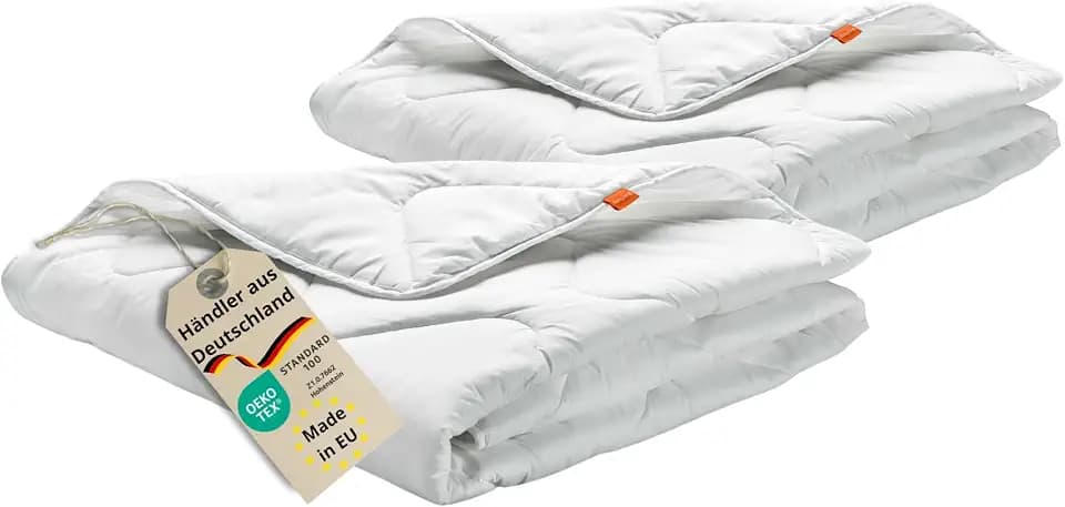 sleepling Bettdecke 135x200 cm 2er Set, leichte Sommerdecke