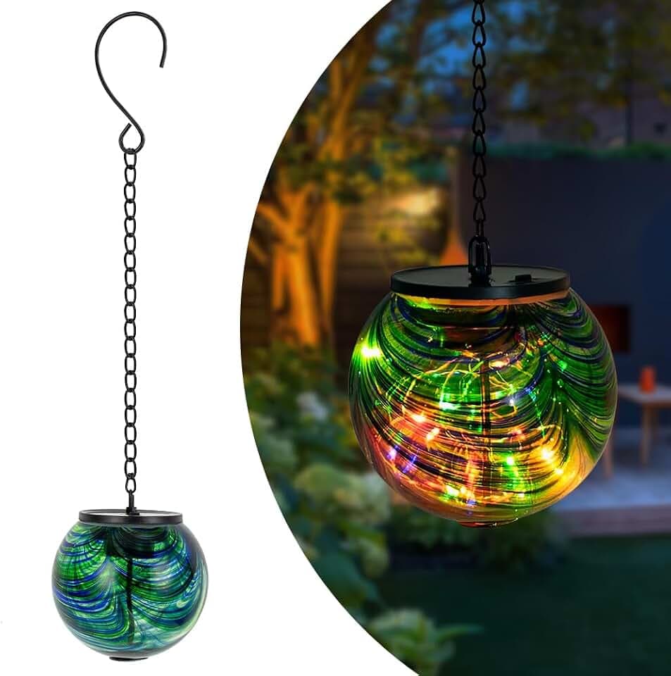 Solar Hanging Lanterns Outdoor Waterproof