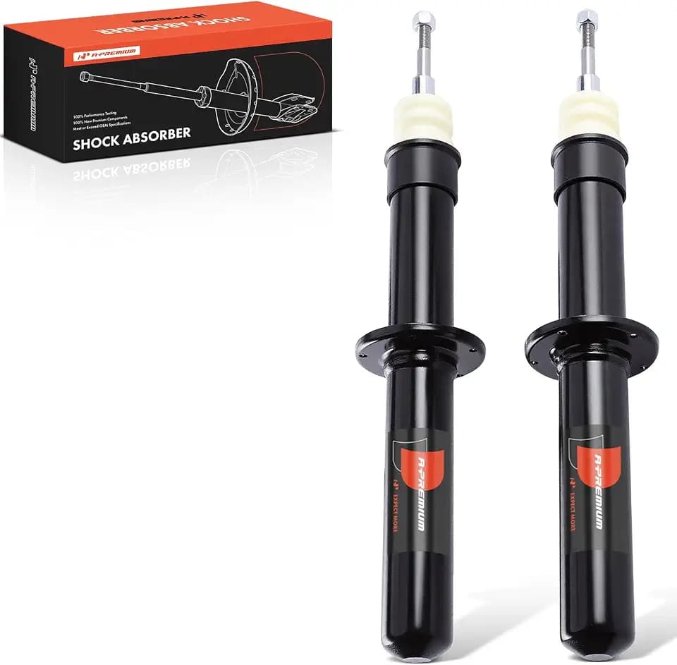 A-Premium Front Bare Struts w/o Coil Spring, Set of 2 - Compatible with BMW