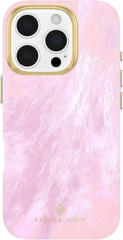 Kendra Scott iPhone 16 Pro Case - MagSafe Phone Case - Pink Pearl