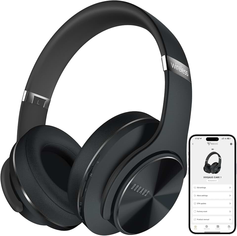 DOQAUS Kopfhörer Kabellos Bluetooth Over Ear App-Steuerung