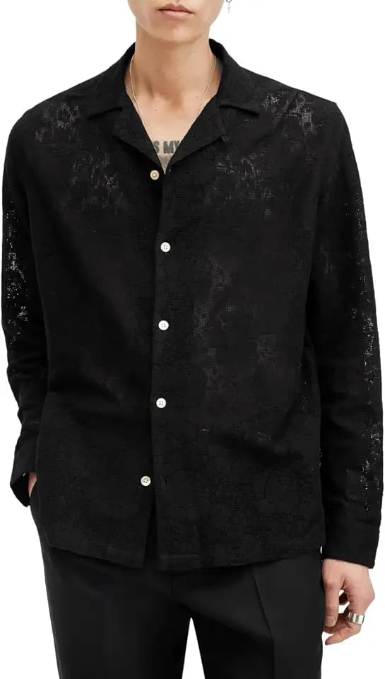 AllSaints Men's Okesa Ls Shirt