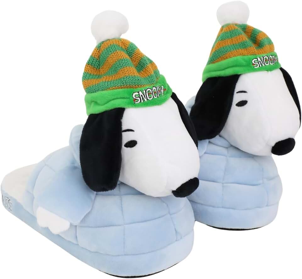 Ground Up Peanuts Ladies Snoopy Puffer 3D Slipper