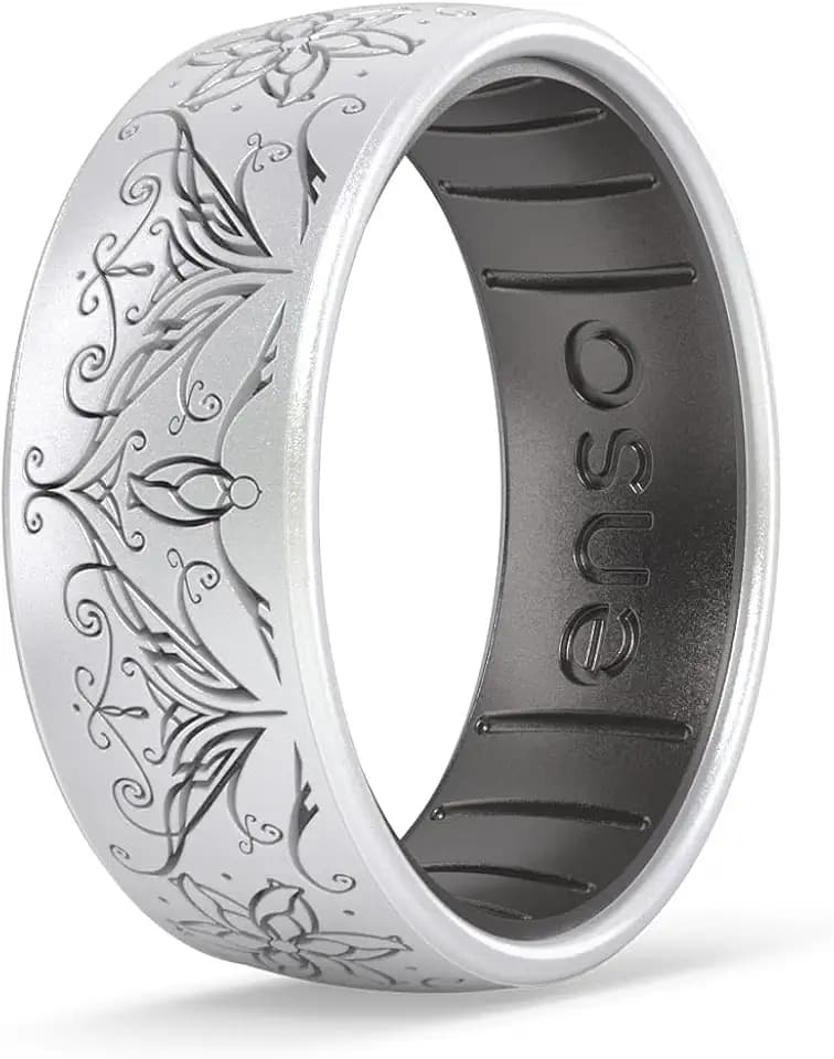 Enso Rings Lord of the Rings Collection - Comfortable DualTone Silicone Rings - Flexible Design
