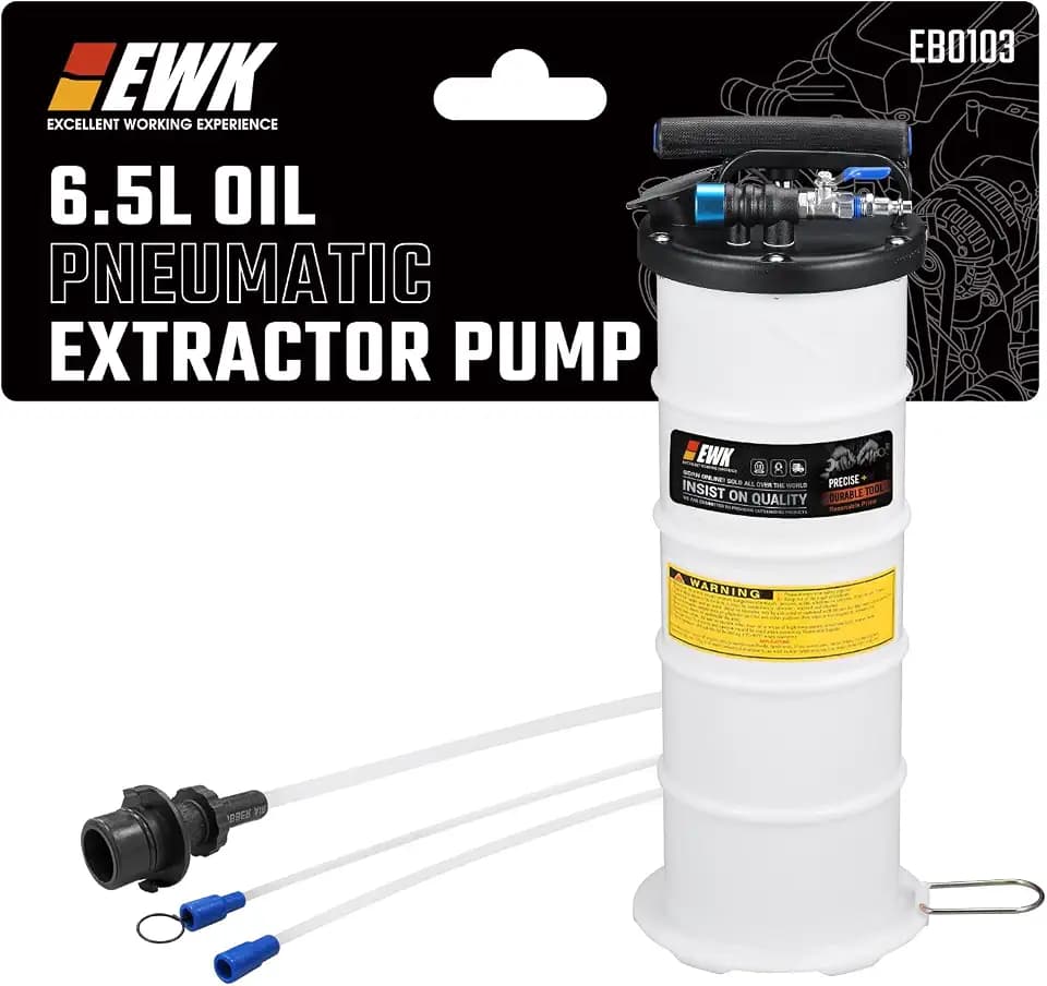 EWK 6.5L Pneumatic/Manual Oil Extractor, Oil Change Pump for Automotive