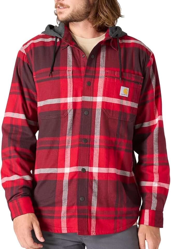 Carhartt Men's 107011 Rugged Flex™ Relaxed Fit Flannel Fleece Lined H