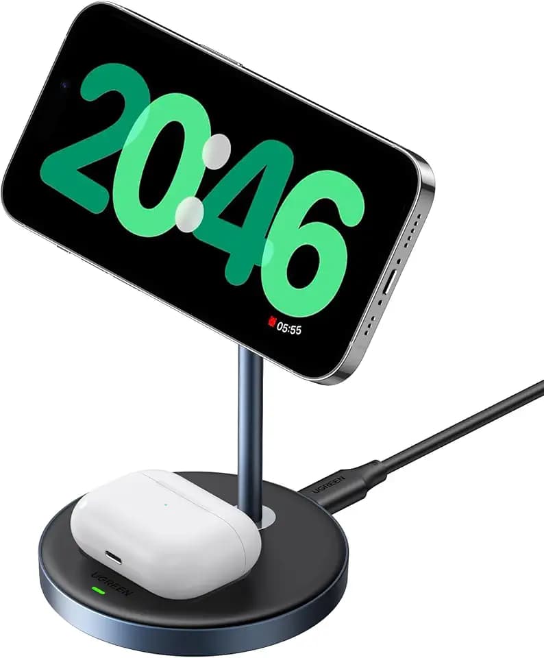 UGREEN MagFlow 2-in-1 MagSafe Compatible Wireless Charging Stand