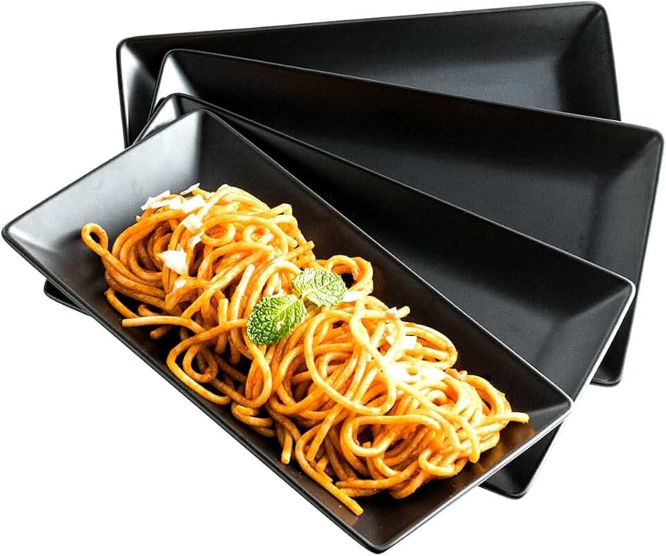 LAUCHUH Serving Platters, 10 inch Porcelain Serving Plates Sushi Plates