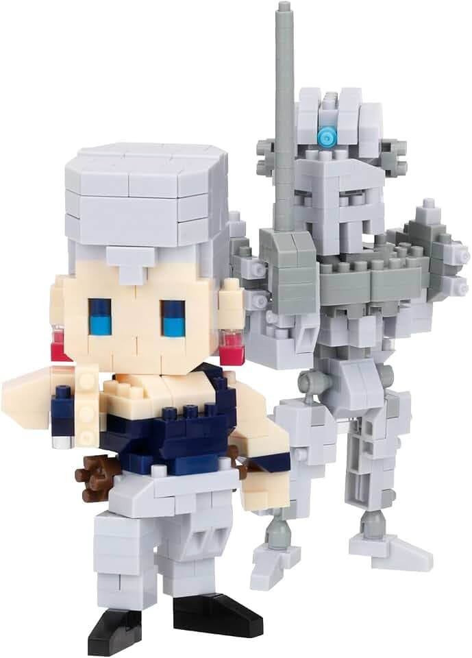 nanoblock - JoJo’s Bizarre Adventure - Jean Pierre Polnareff & Silver Chariot Character Collection Series 460 Piece Building Kit