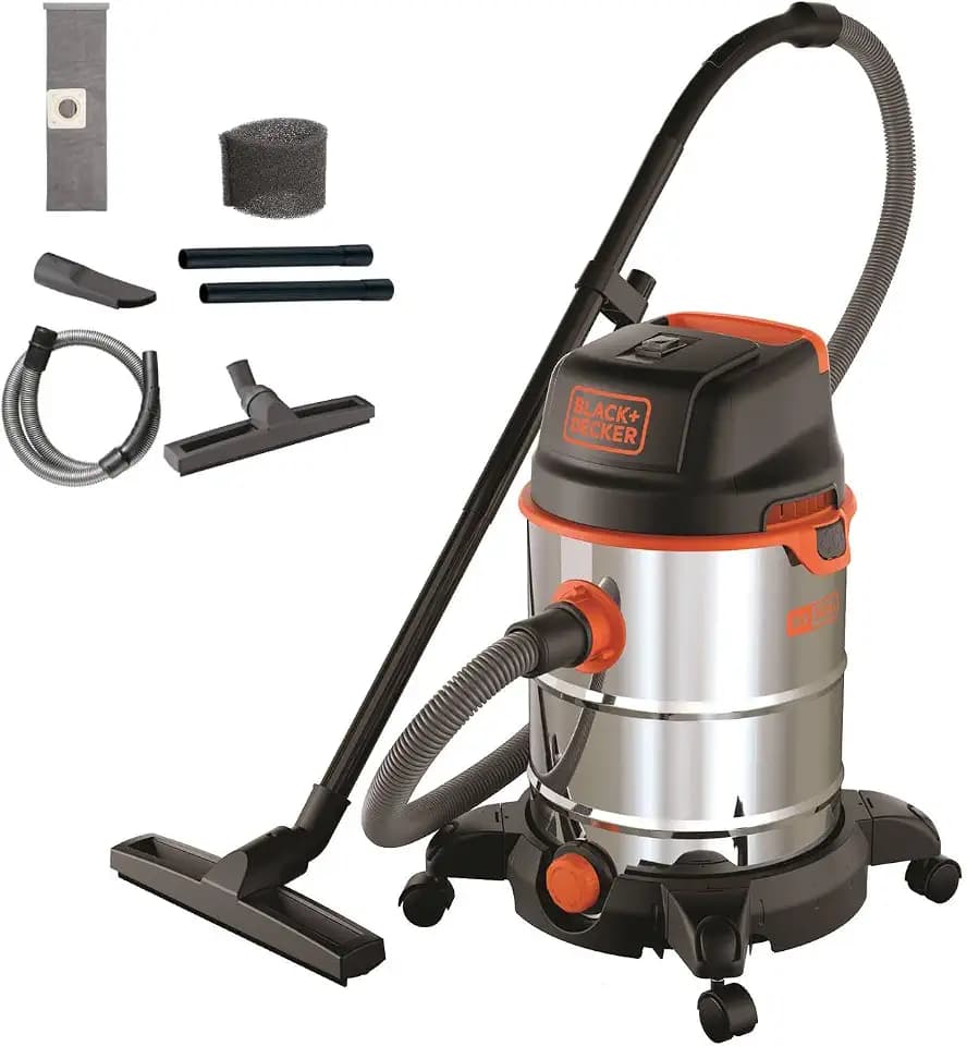 BLACK+DECKER Nass und Trockensauger BXVC30XDE (1600 W, 30 Liter)