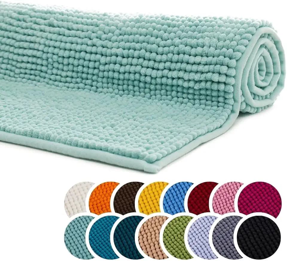 liebling Badematte 60x100 cm, Badezimmerteppich, Mint, Serie Chile