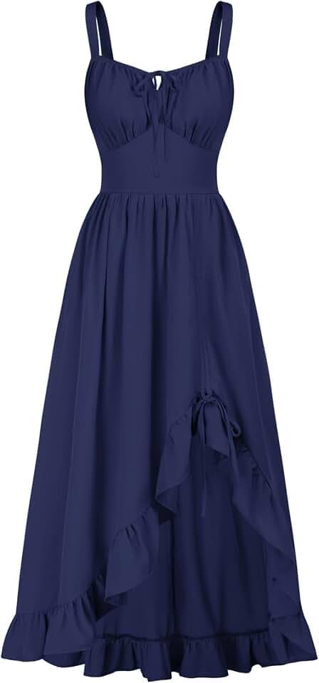 Scarlet Darkness Women Renaissance Corset Dress Flowy Gothic Sundress