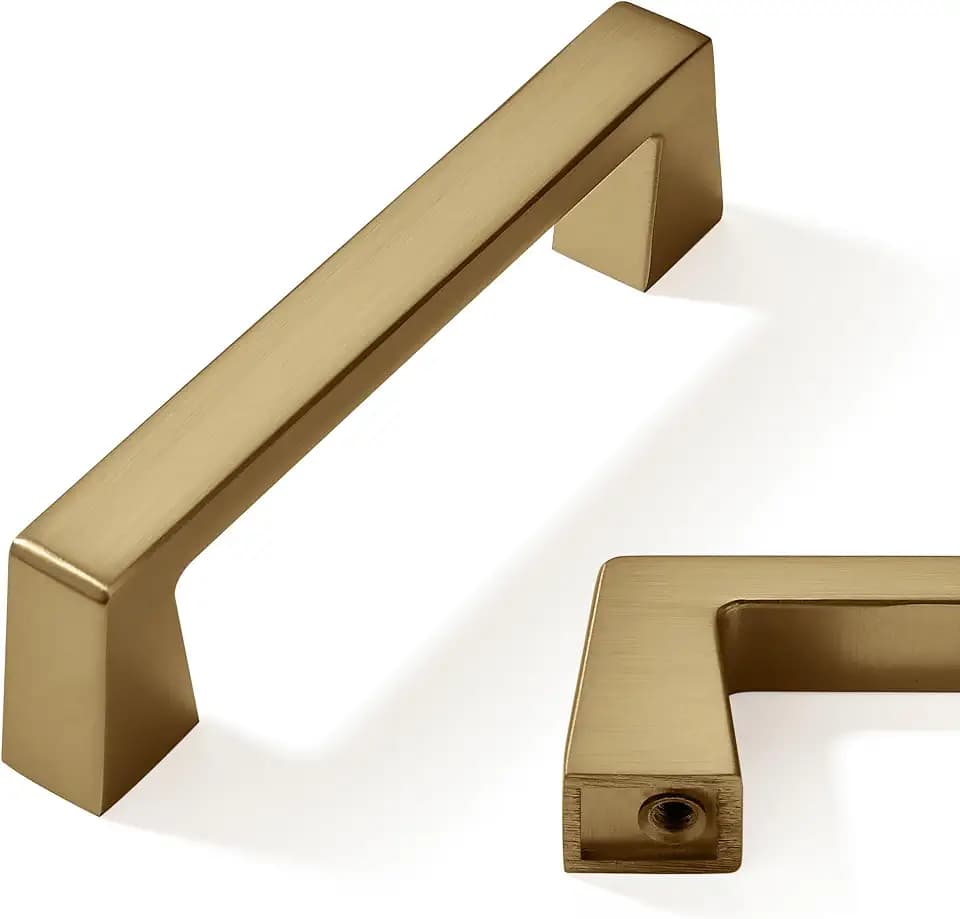 10 Pack Champagne Bronze Cabinet Pulls 3-3/4" Drawer & Door Pulls
