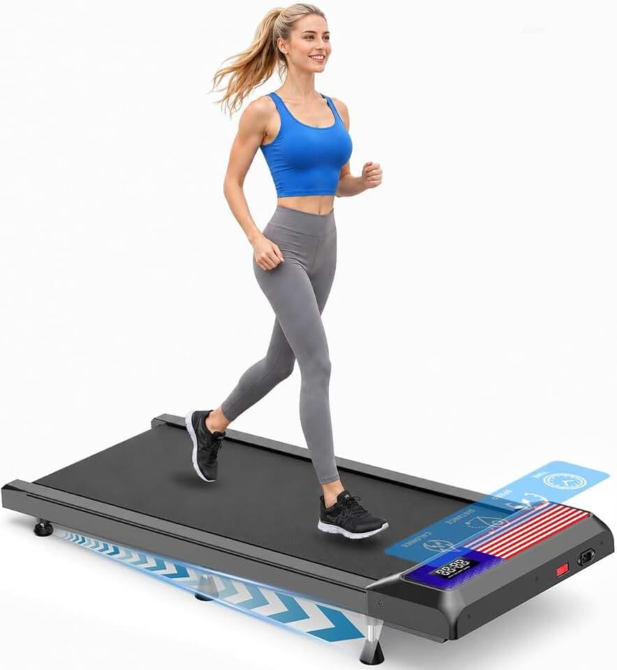 Gkyet Walking Treadmill Pad with Incline, 2.5 HP Under Desk Treadmill