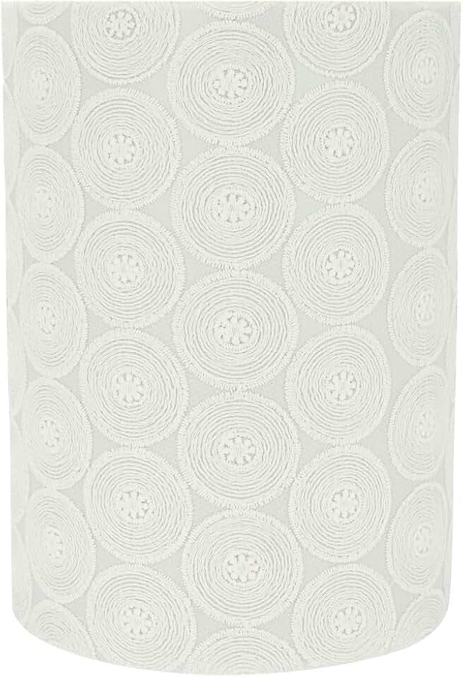 Aspen Creative 31126 Transitional Drum (Cylinder) Shaped Spider Construction Lamp Shade in White, 8" wide (8" x 8" x 11")
