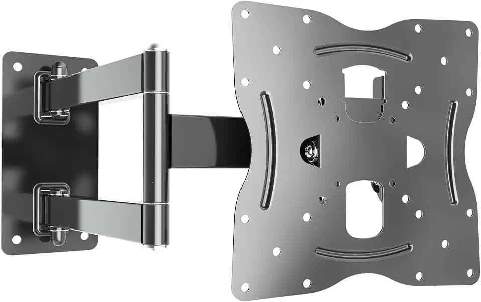 RICOO TV Wandhalterung Fernseher Halterung S1022 für 32-55 Zoll schwenkbar neigbar Fernseherhalterung Wand VESA 200 x 200 mm Wandhalter universal flach & Curved TVs Belastbarkeit bis 30 kg