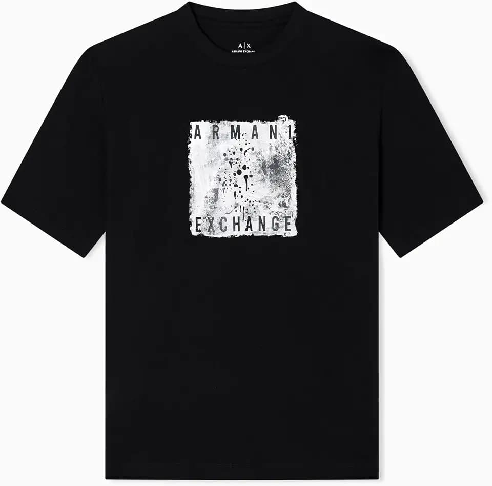 Armani Exchange Men's Grid Box Logo Tee