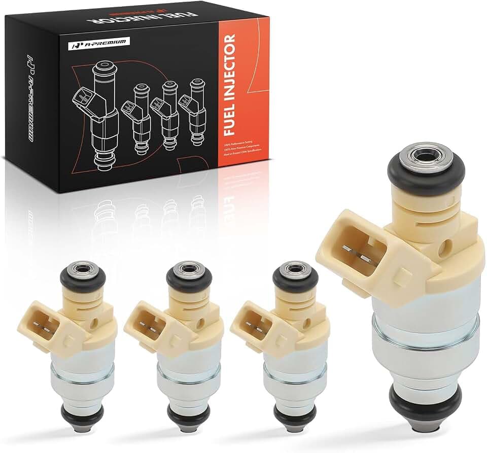 A-Premium 2 Holes Fuel Injectors Set of 4 Compatible with Mini