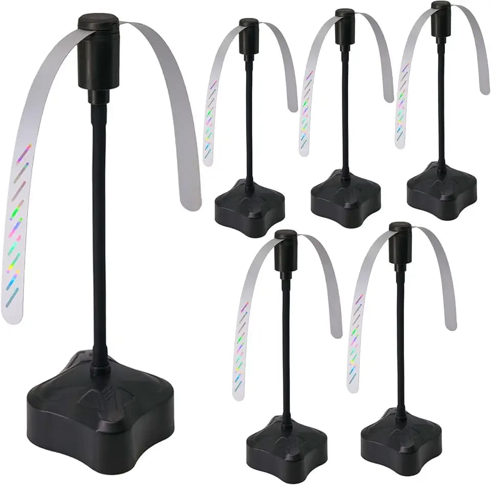 Fliegenwedler - Tischventilator Gegen Fliegen und Wespen， 6-Pack Mückenschutzventilator mit 360° geräuschlosem Schutz, geeignet für Tische, Grills und Außenklappen, leicht.