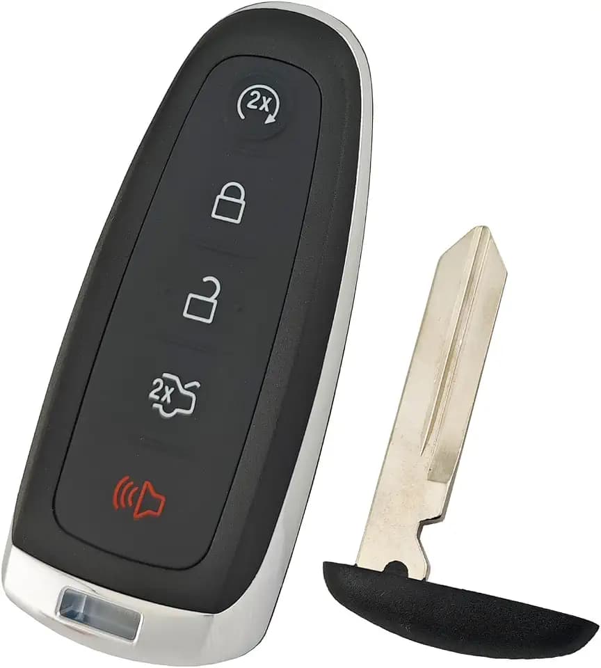 Horande Replacement Key Fob Cover Case fit for Ford Escape Edge Explorer Focus Flex Taurus Fusion Lincoln MKS MKT MKX CMX Keyless Entry Key Fob Shell