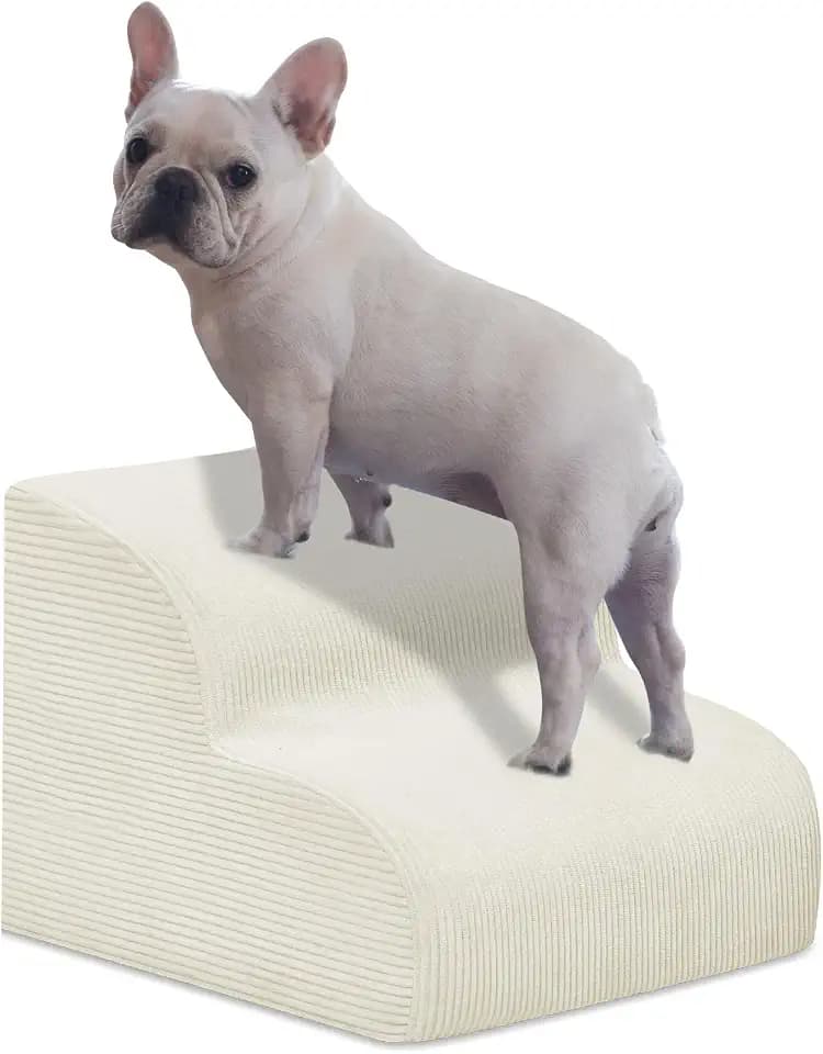 Mesa Lemon 2 Step Dog Stairs Pet Ramp for High Beds, Sofas and Cars