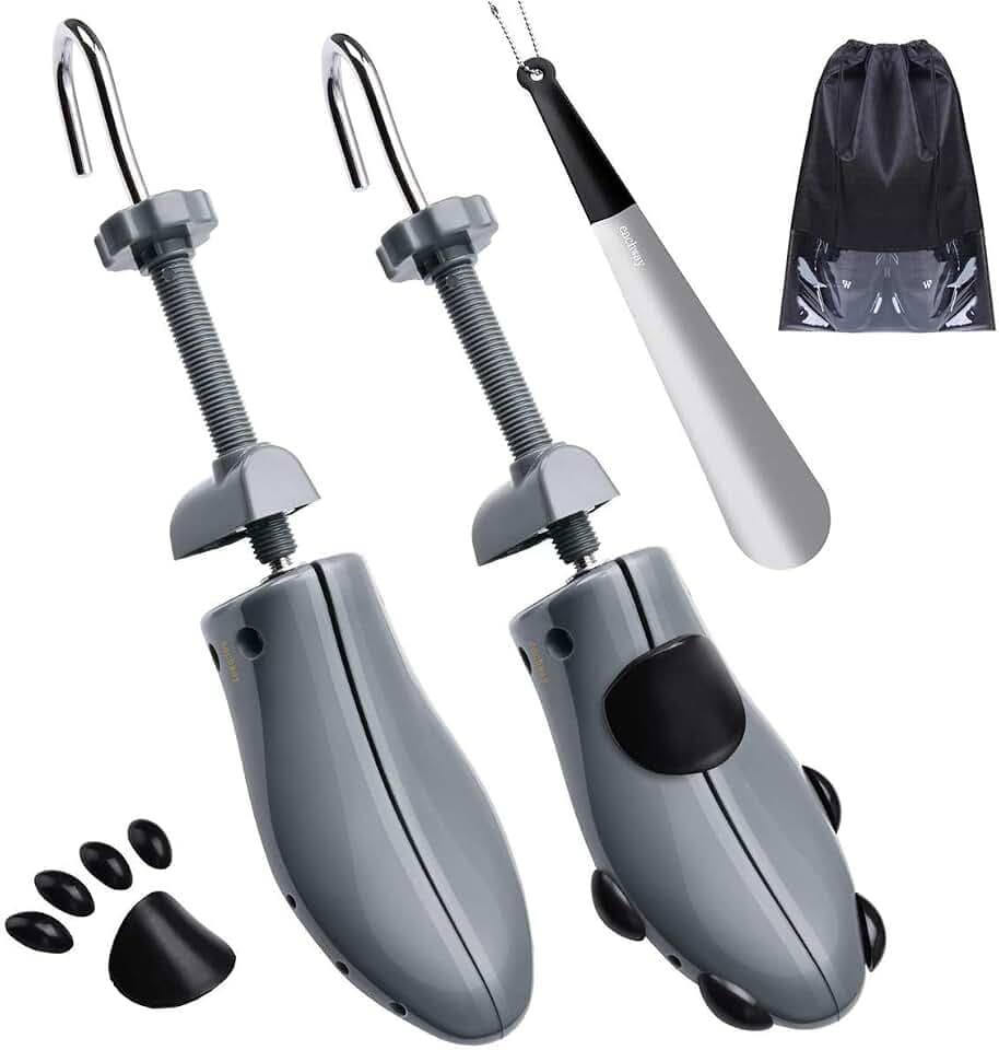 JJDPARTS Schuhspanner Herren und Damen, 4-Wege Schuhdehner, Schuhweiter für Einstellbare Länge und Breite mit Schuhlöffel