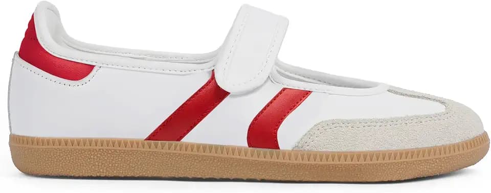 Mary Jane Sneakers for Women Slip on Ballet Flats Walking Retro Sneakers