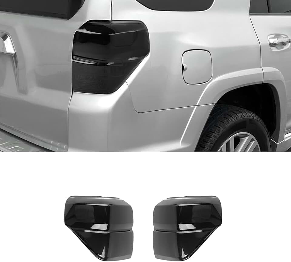 RAZPOY Tail Light Cover fit for Toyota 4Runner Accessories 2010-2013, Smoke Black
