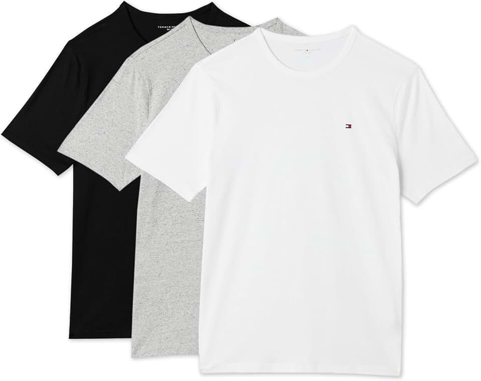 Tommy Hilfiger Herren 3er Pack T-Shirts Kurzarm Slim Fit