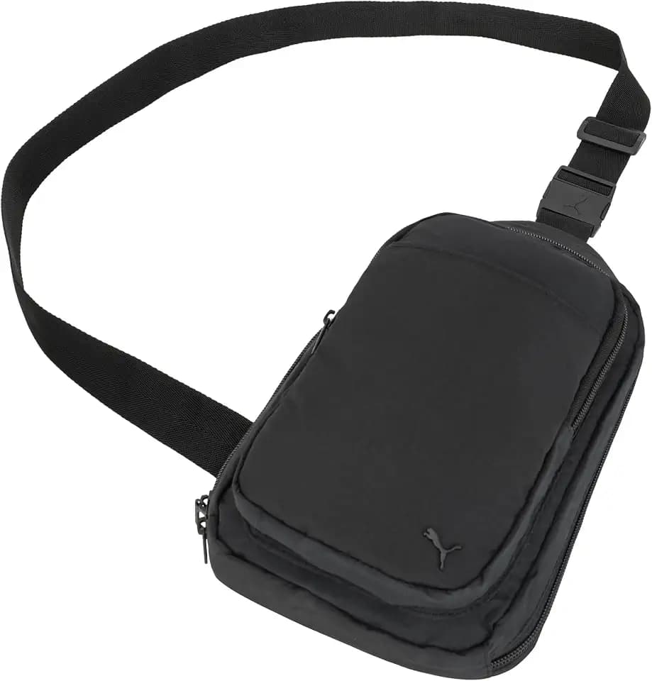 PUMA womens Doer Sling Backpack with Adjustable Strap, Water Bottle Pocket & Zip Pockets