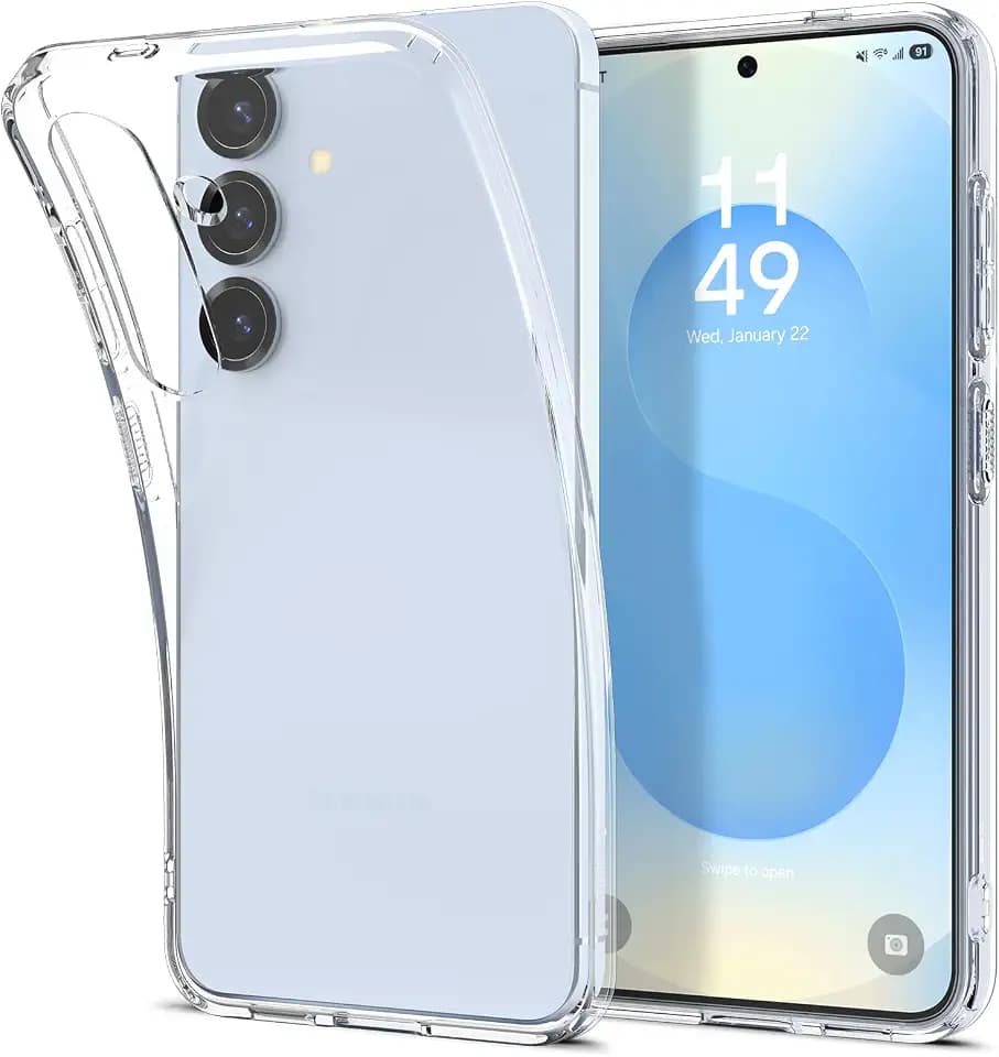 Spigen Liquid Crystal Designed for Galaxy S25 Case (2025) [Anti-Yellowing], [Military-Grade Protection] - Crystal Clear