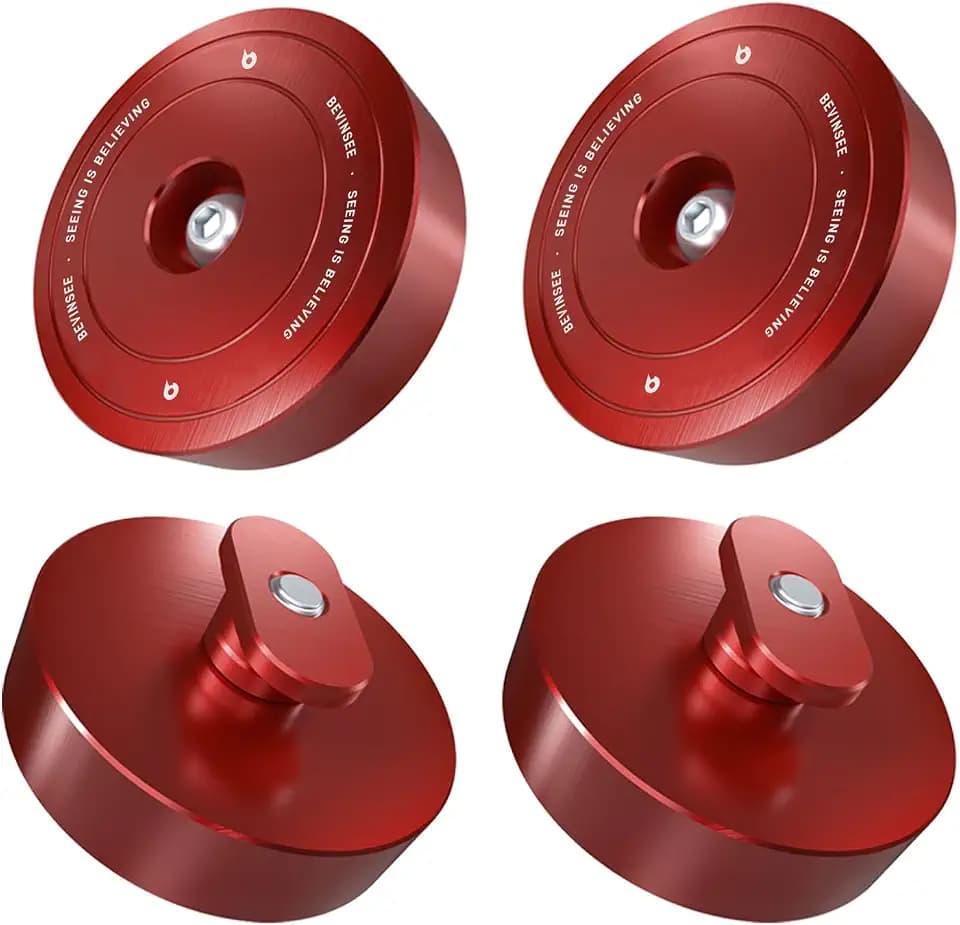 Bevinsee 4pcs Lifting Jack Pads Pucks Heavy Duty Aluminum