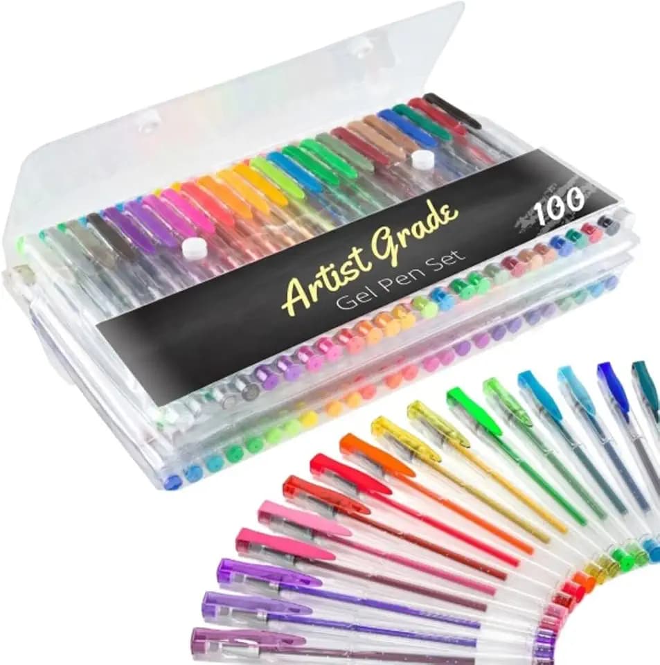 Hey Play Gel Pens, 100-Pack
