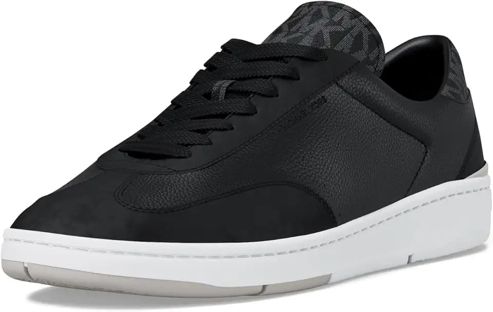 Michael Kors Men's Wilton Lace Up Sneaker, Black, 10