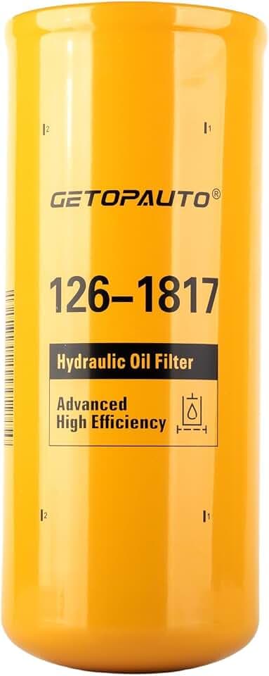 GETOPAUTO 126-1817 465-6505 Hydraulic Filter Element Compatible with Caterpillar 836G 836H 836K Compactor 416E 420D Backhoe Loader,Replace HF6588 HF6586