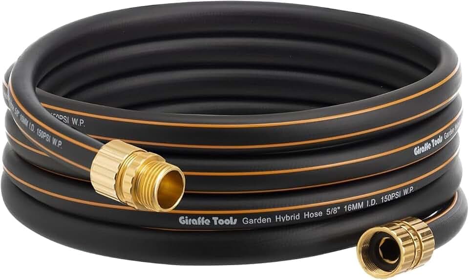 Giraffe Tools Garden Hose 5/8", 10ft Short Garden Hose