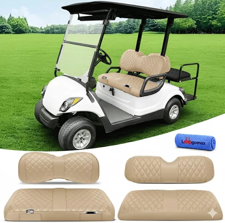 Golf Cart Seat Covers Front and Rear for Yamaha Drive G29/Drive 2