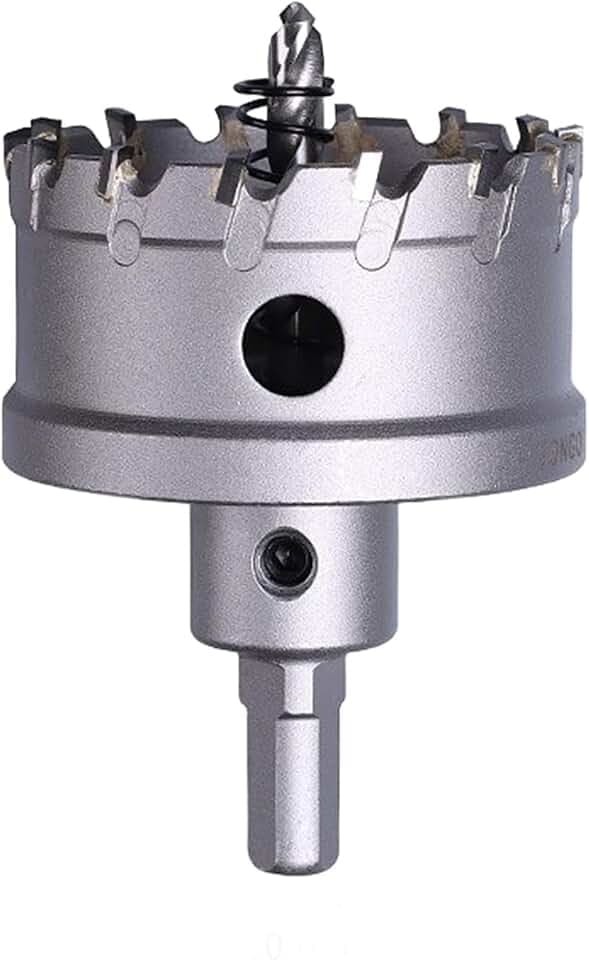 60mm Carbide Hole Cutter Stainless Steel Metal Drill Bit Tungsten Carbide Tipped Hole Saw Drill Bit (2-3/8"TCT Hole Saw)
