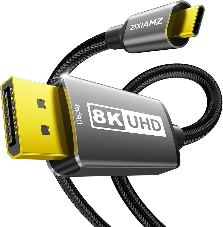 USB C to Display Port 1.4 Cable (8K@60Hz 4K@240Hz) 6FT for Laptop