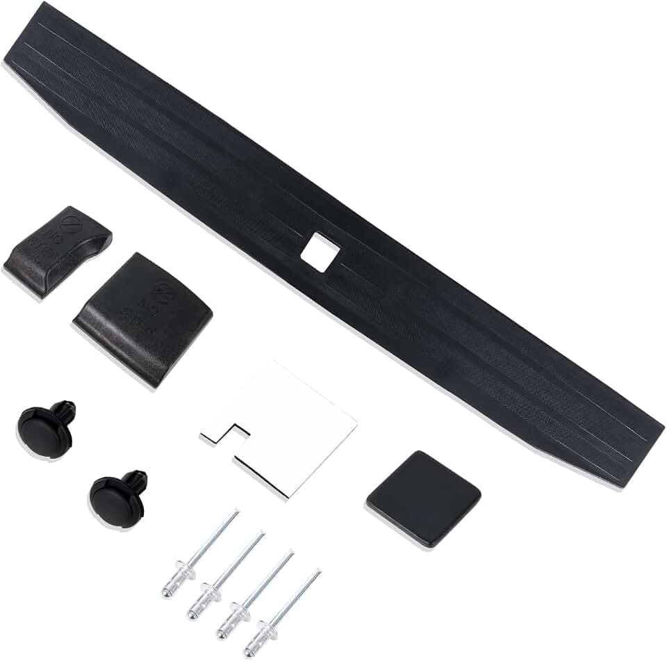 RANSOTO Tailgate Molding Trim Compatible with 2021 2022 2023 2024 2025 Ford F150 F-150 Flexible Flex Step Cap Top Trim Protector Cover Replaces FO1904150C, ML3Z9940602A