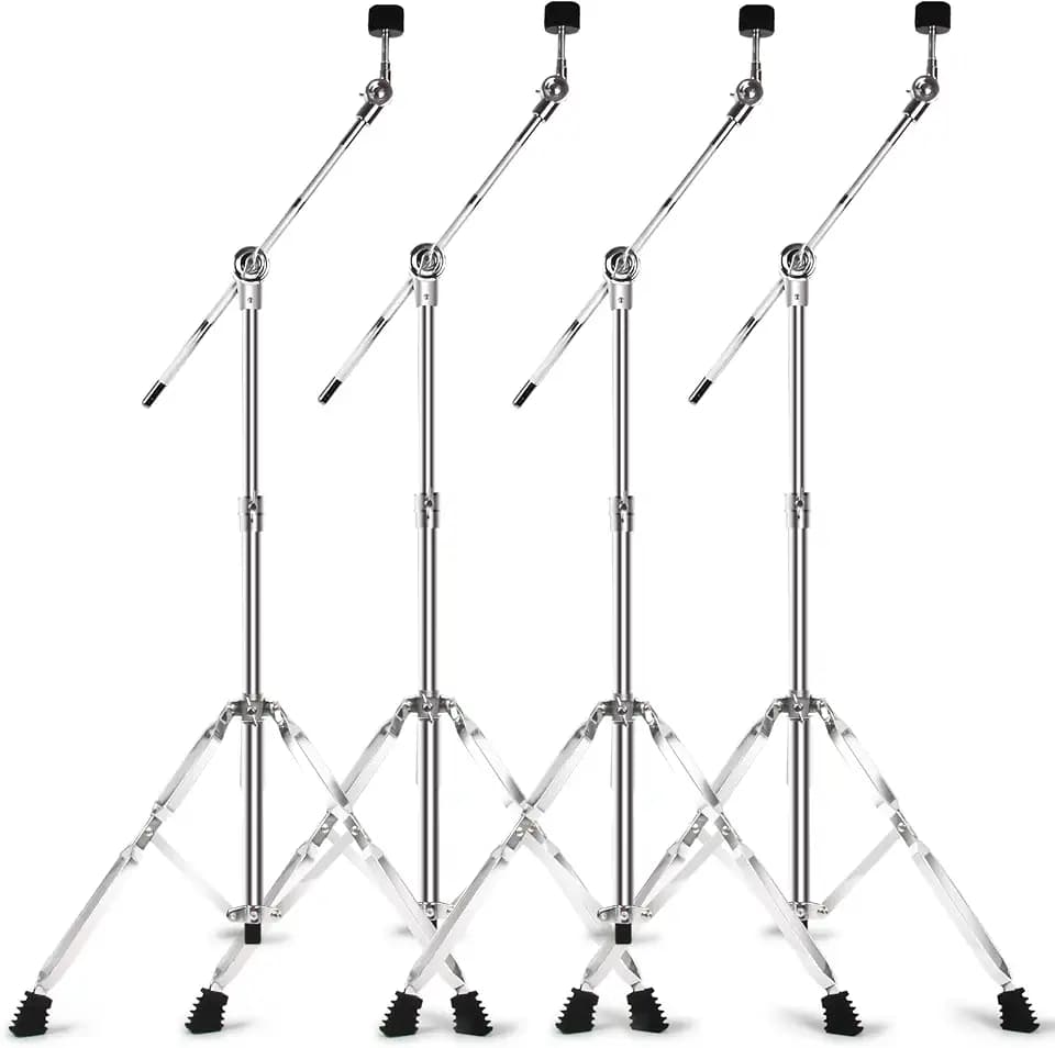 Boom Cymbal Stand for Mounting Crash, Ride, Splash Cymbals (4 Pack)