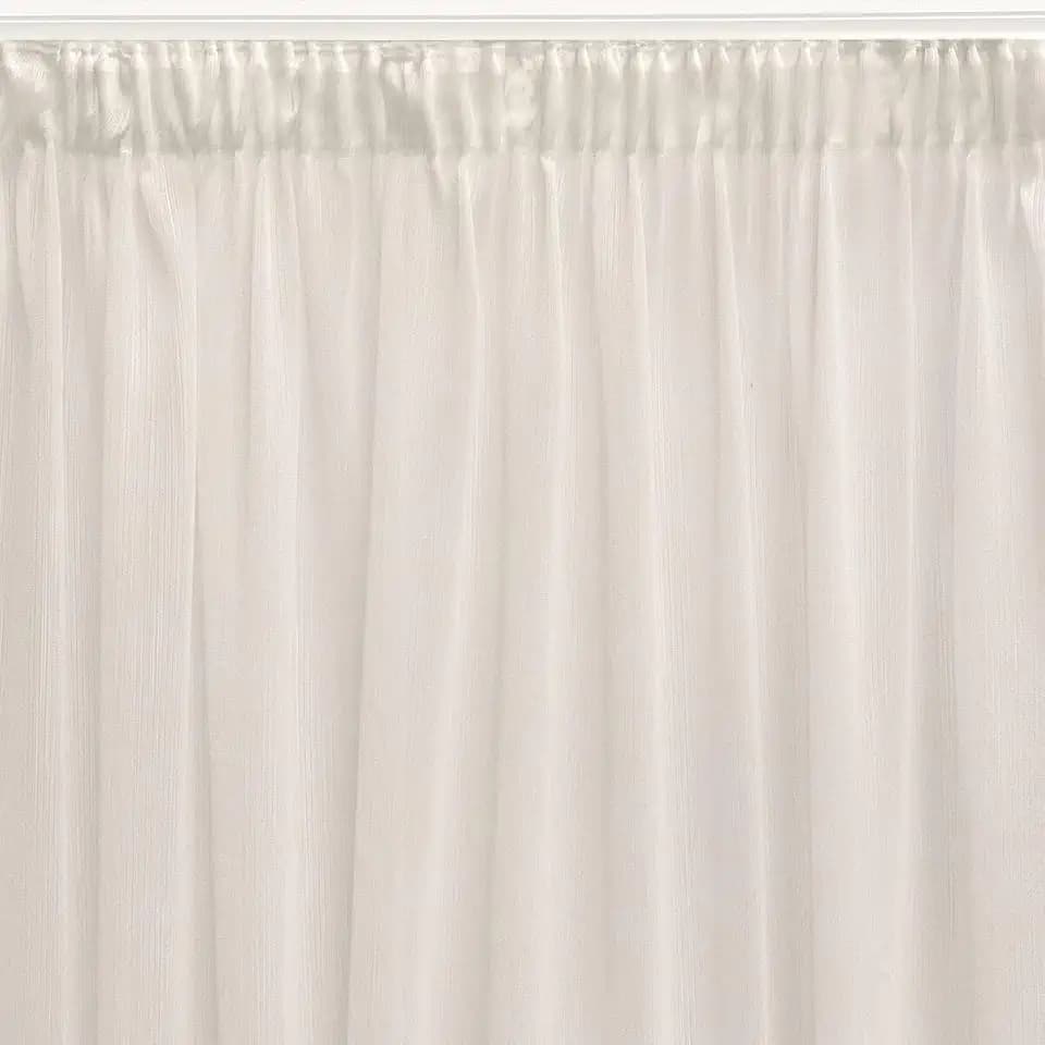 Vorhang Lisboa, Weiß, 400 x 270 x 1 cm, transparent