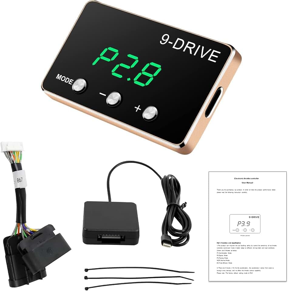 9Drive Throttle Response Controller Compatible with BMW 2002+ HYUNDAI Genesis 2009+,Genesis Sedan 2010+,Genesis Equus2009-2016,Genesis Coupe2009-2014,for LAND ROVER Range Rover(L322)2002-2012(875)