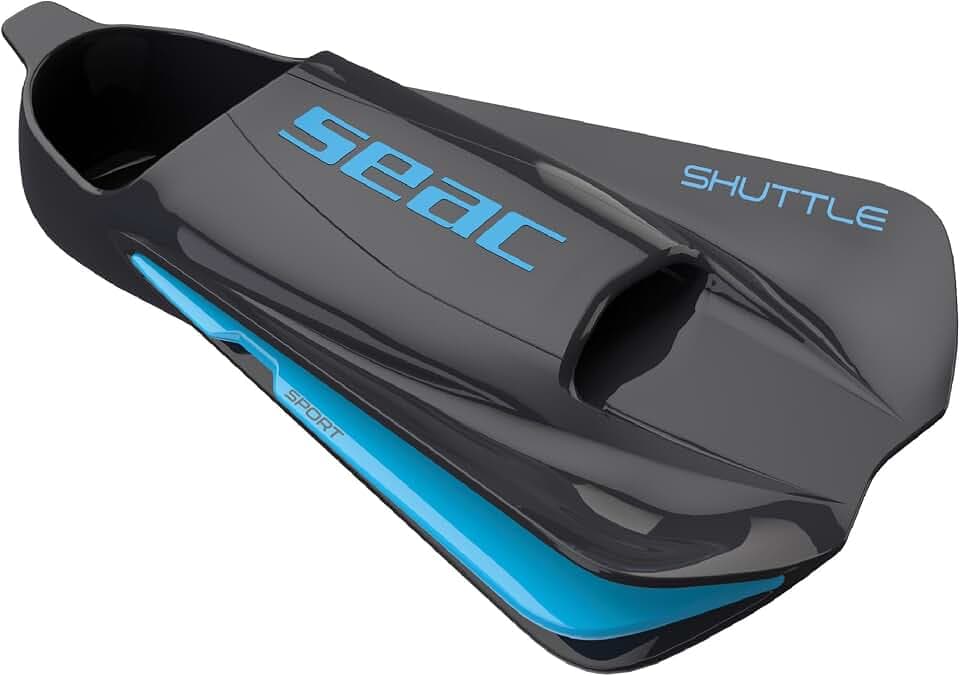 Seac Unisex Shuttle Schwimmflossen aus 100% Silikon, kurz, für Kraft- oder Cardio-Training