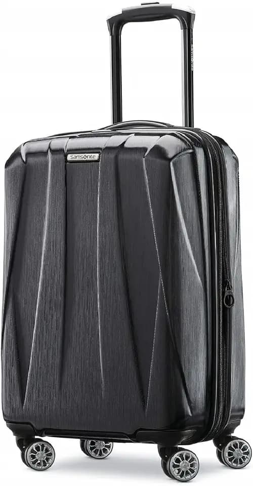 Samsonite Centric 2 Hardside Expandable Luggage with Spinner Wheels, Black, Carry-On 20-Inch