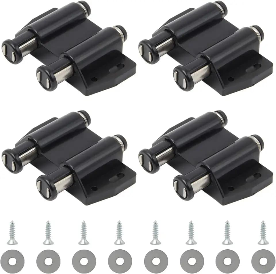 4 Stück Magnet Drucktüröffner Doppelt für Schranktüren