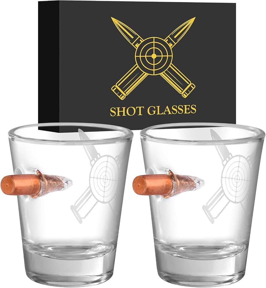 Personalisierte Glas-Schnapsgläser, 60 ml Schnapsglas, 2er-Set mit Box