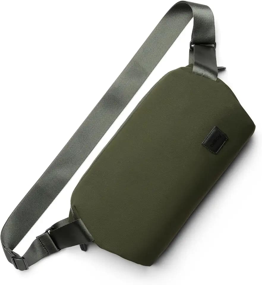 Bellroy Classic Sling 7L, Minimalist Crossbody Bag - Olive